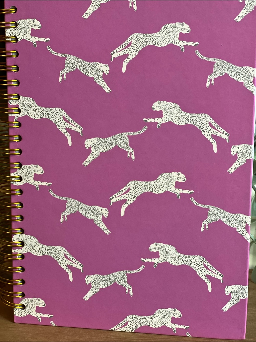 Purple Leopard Pattern Notebook